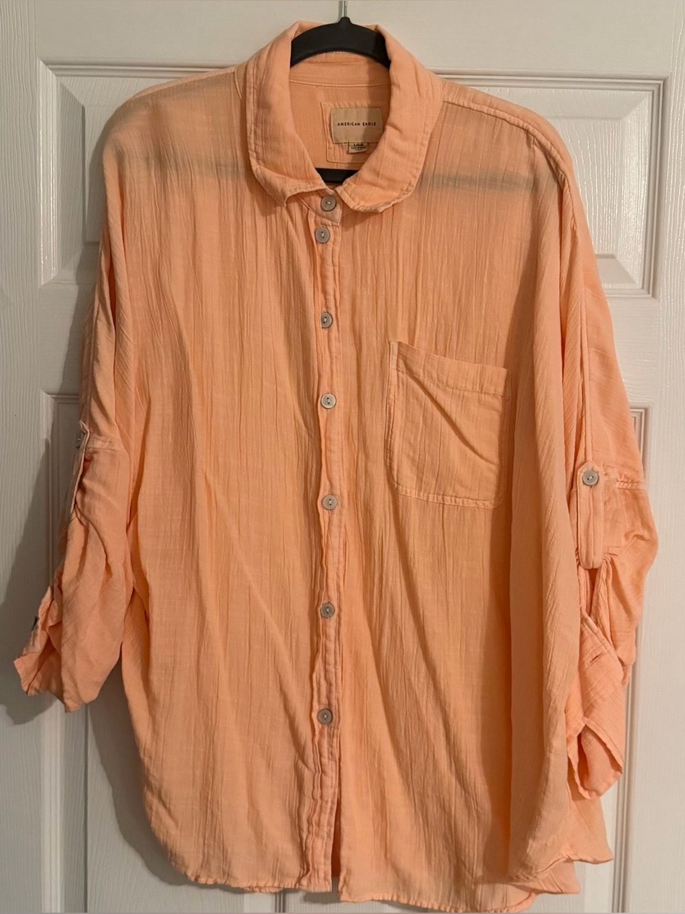 Oversized button up